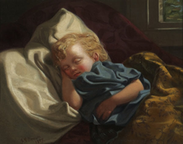 John George Brown Sleeping Angel